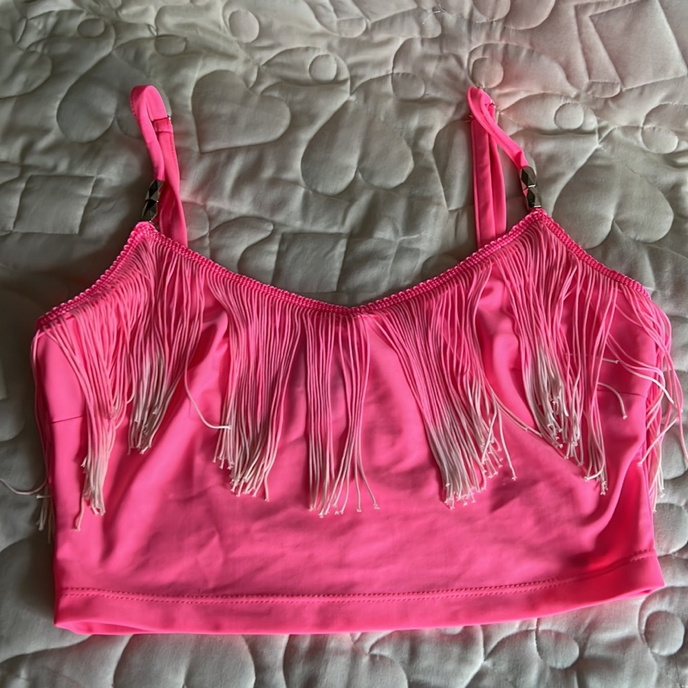 2B BEBE. BATHING SUIT TOP. PINK. SIZE XS